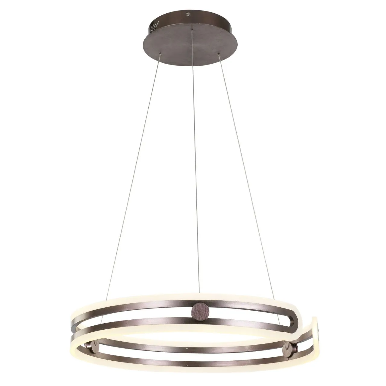 Kiara, nowoczesna lampa wisząca, kawowa, LED, 3000K, ściemnialna, MD17016002-1E COFFE